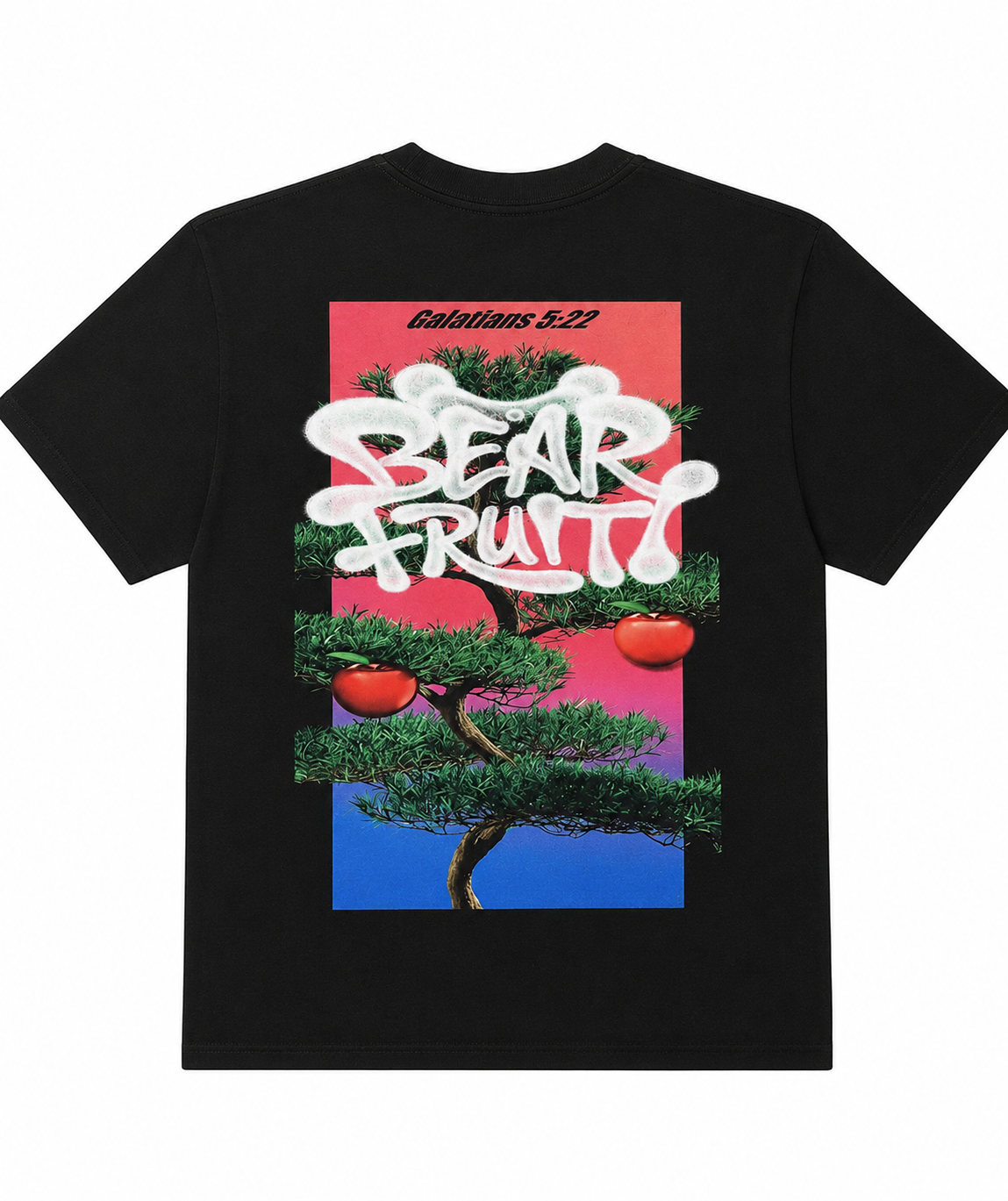 PEACE - CROPPED TEE BLACK