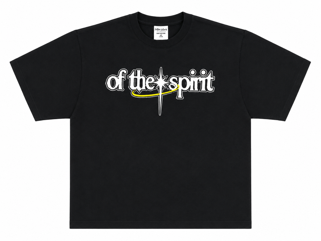 PEACE - CROPPED TEE BLACK