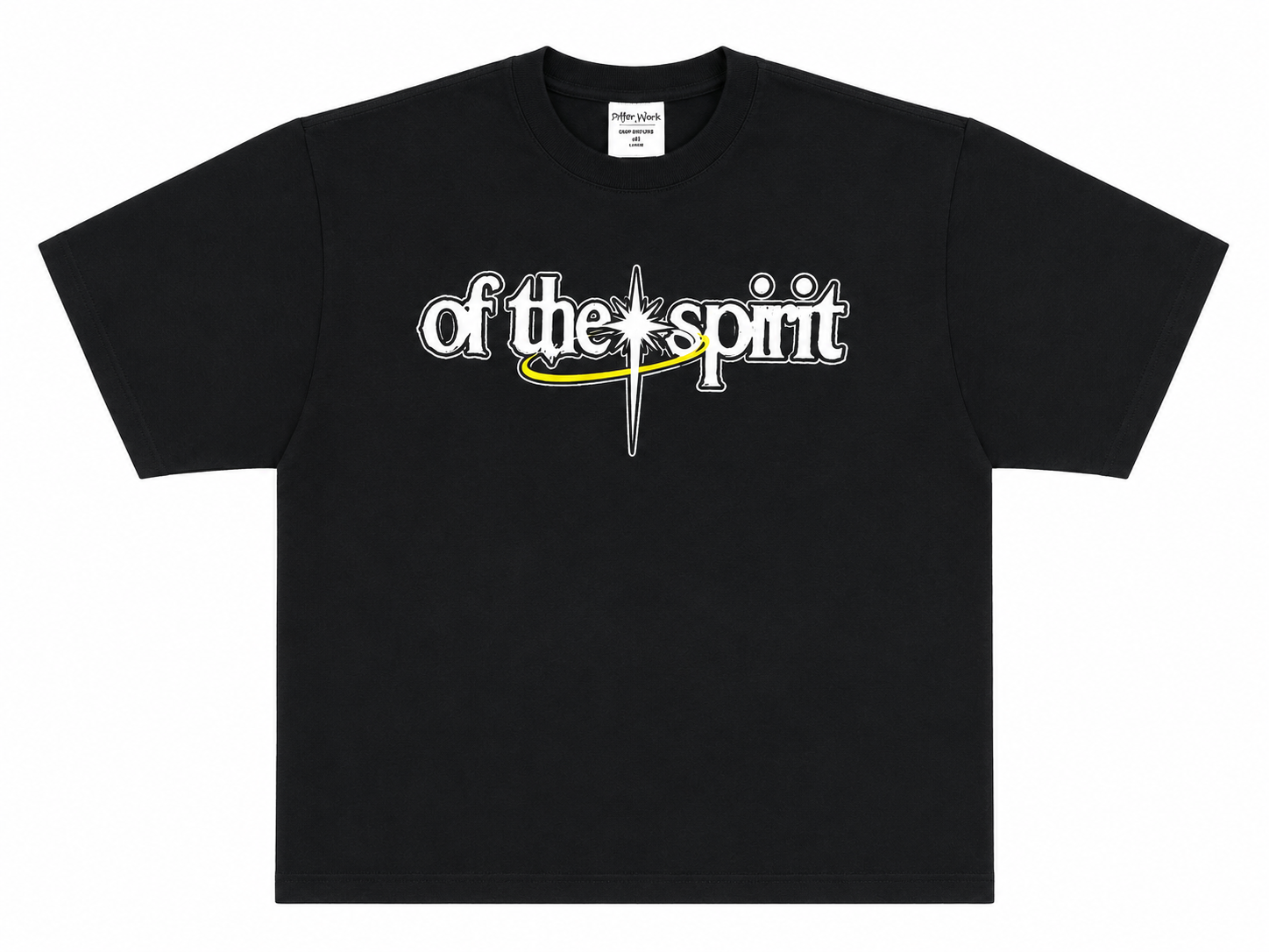 PEACE - CROPPED TEE BLACK