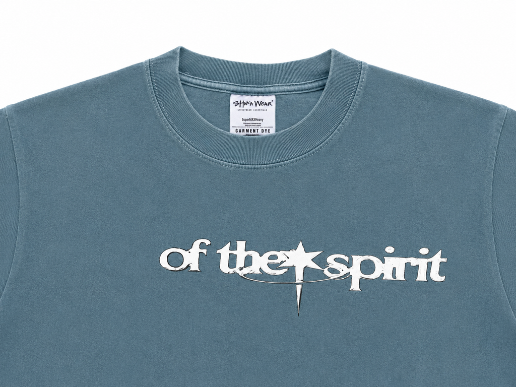 LOVE-  WAHSED BLUE T SHIRT